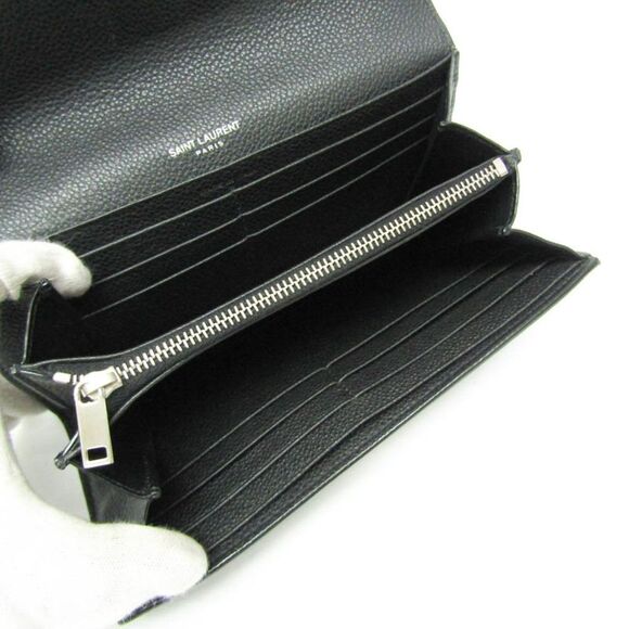 Saint Laurent Ysl Line Black Leather Wallet  (Pre-Owned) - Picture 5 of 11